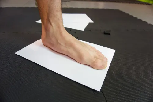 mierzenie stopy do butów do biegania