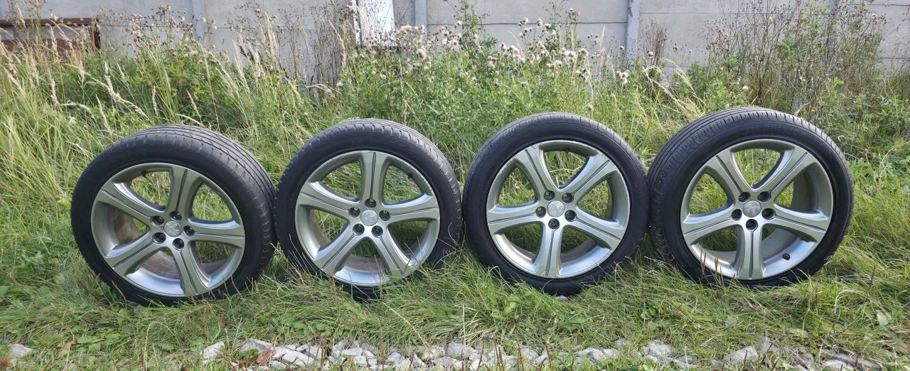 Felga 8J z oponami o różnej szerokości (optymalna, minimalna, maksymalna)