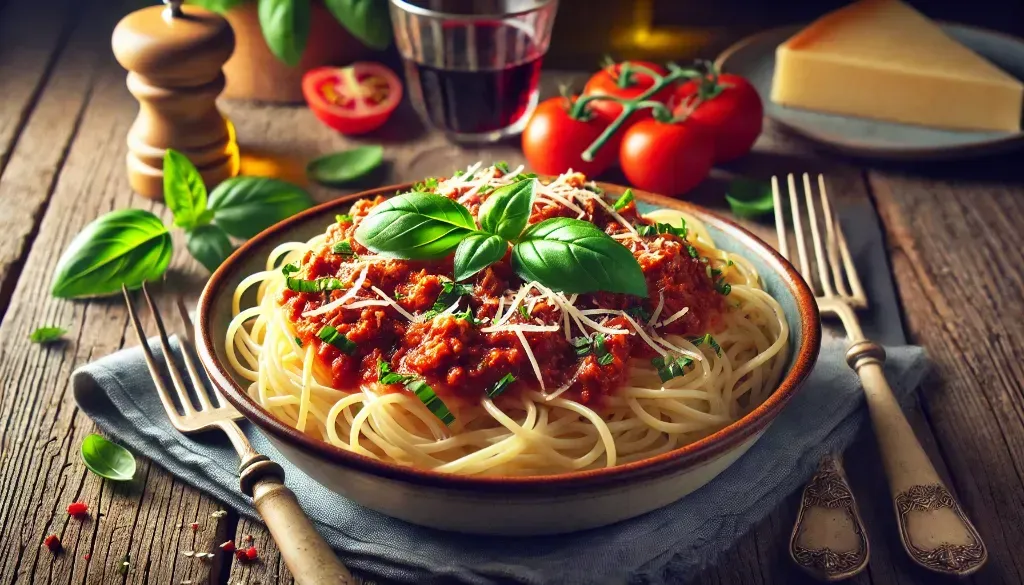 składniki spaghetti bolognese kalorie porównanie