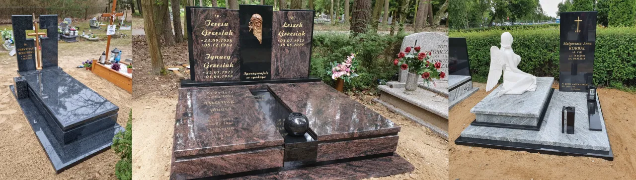 Nowoczesne wzory pomników podwójnych