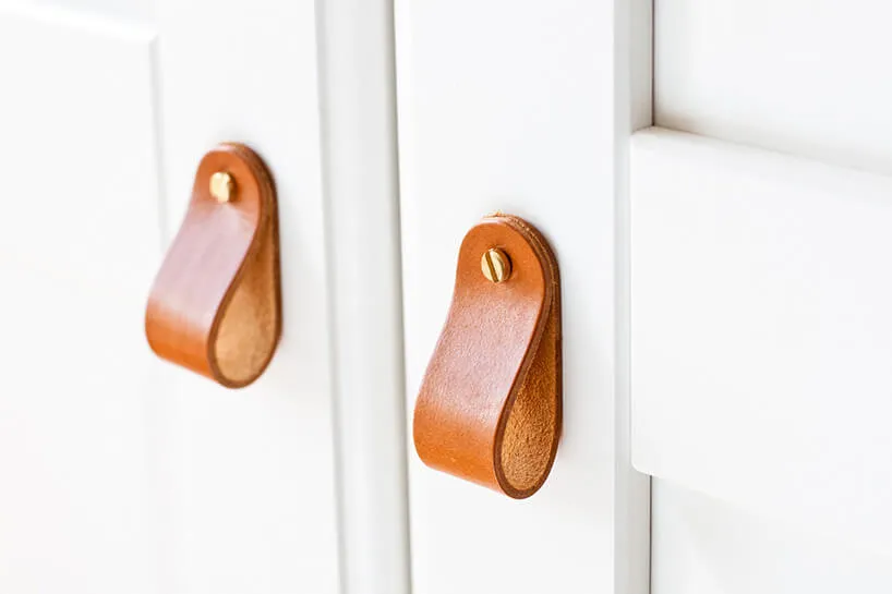 Uchwyty DIY z drewna i sk&oacute;ry