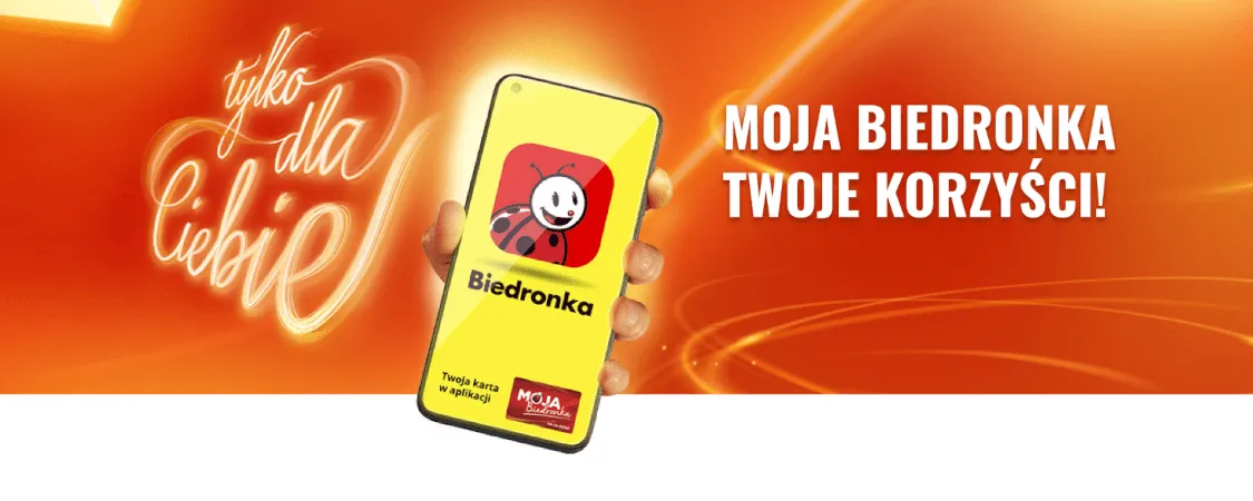 Aplikacja Moja Biedronka korzyści ekran główny