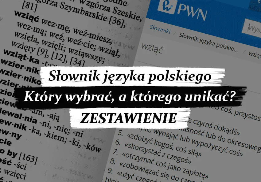 przykładowe hasło w Wielkim Słowniku Języka Polskiego PAN