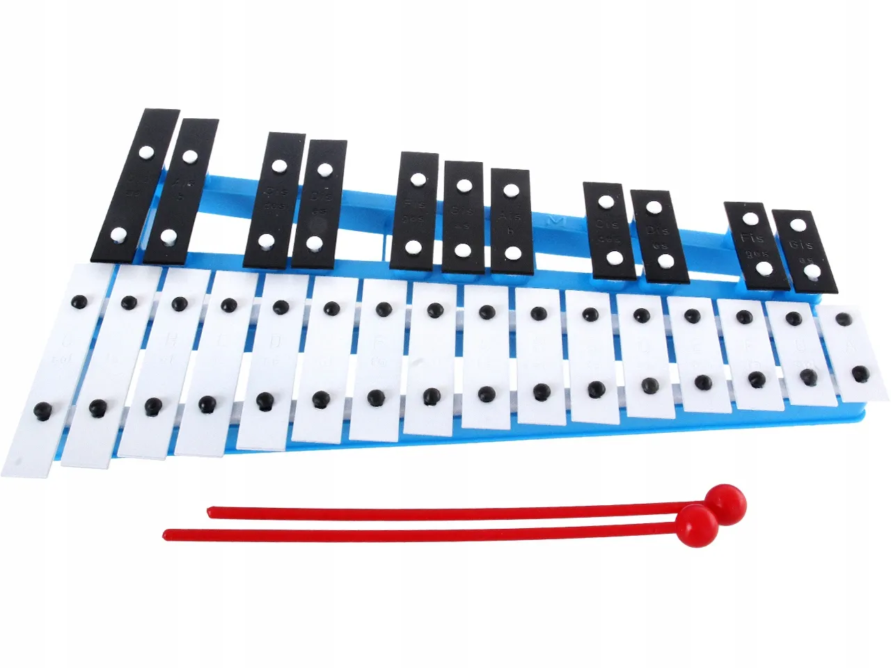 cymbałki diatoniczne i chromatyczne porównanie