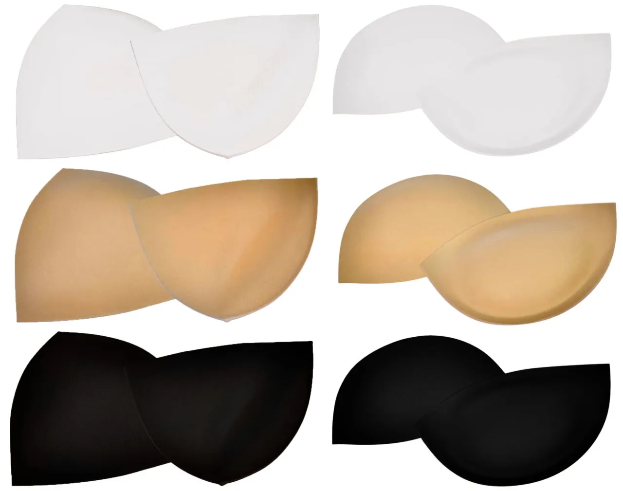 Rodzaje wkładek push-up