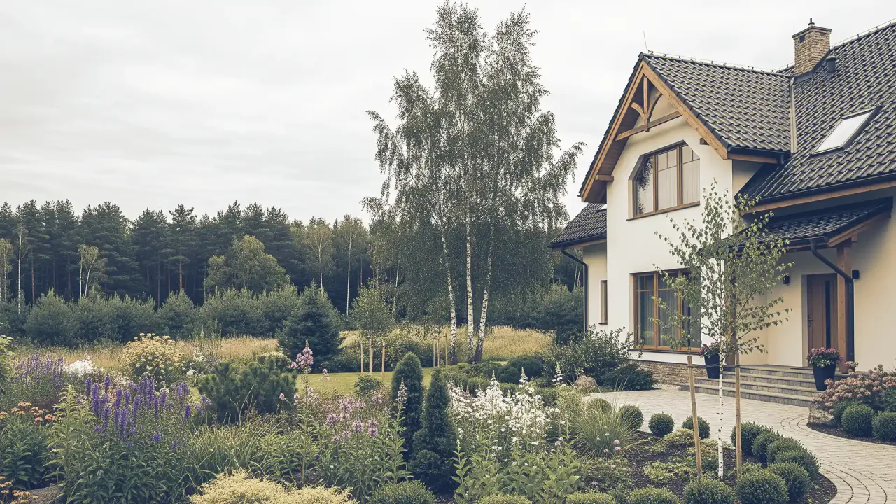 Działka rolna z widokiem na dom