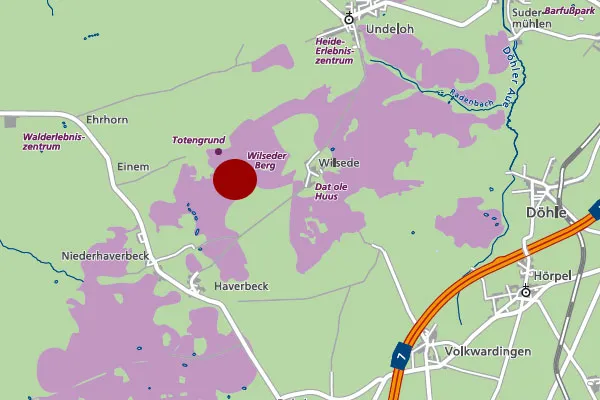 Karte Wilseder Berg Parkpl&auml;tze Anreise