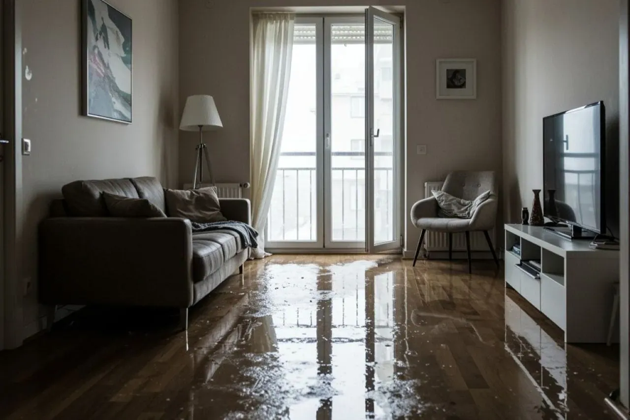 Zalane panele w salonie. Zastanawiasz się, ile odszkodowania za zalane panele Ci przysługuje?