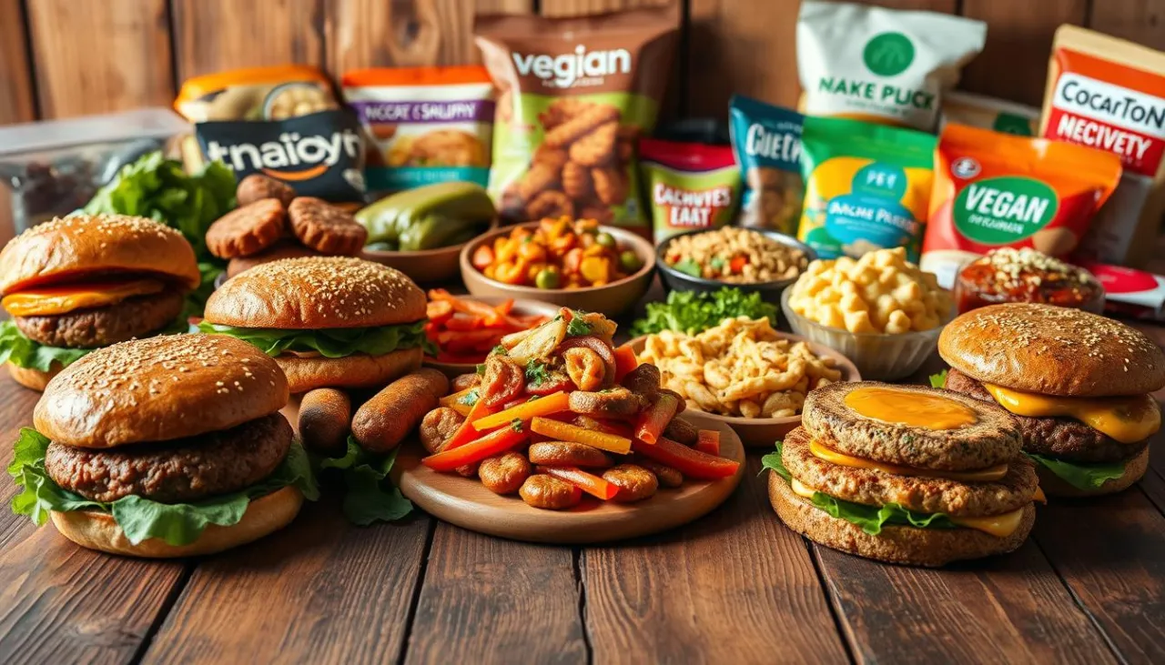 Przetworzone wegańskie jedzenie vs świeże warzywa i owoce