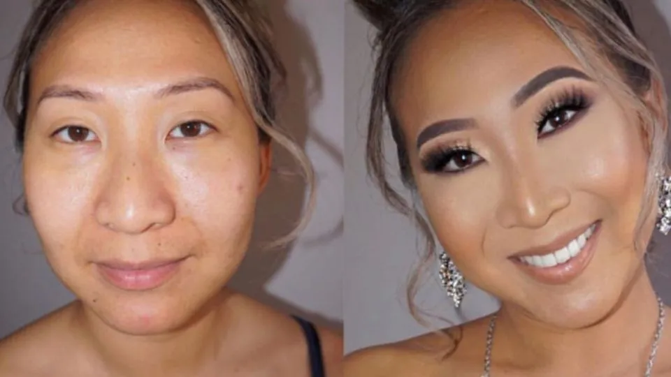 konturowanie nosa różne kształty przed po