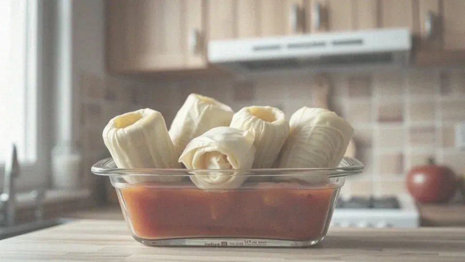 gołąbki w pojemnikach w lodówce