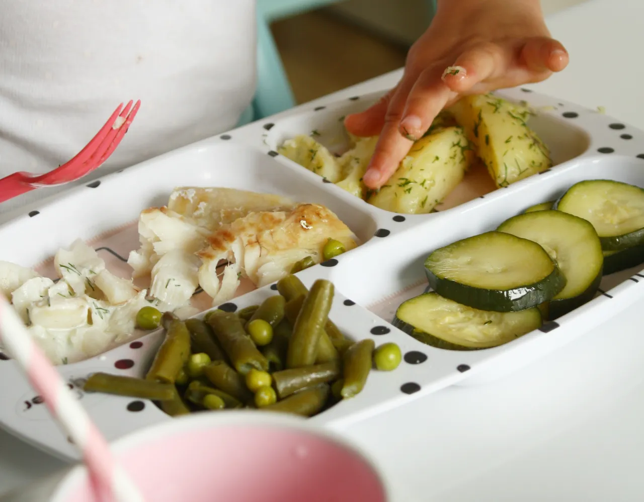 gotowanie ryby na parze dla niemowlaka