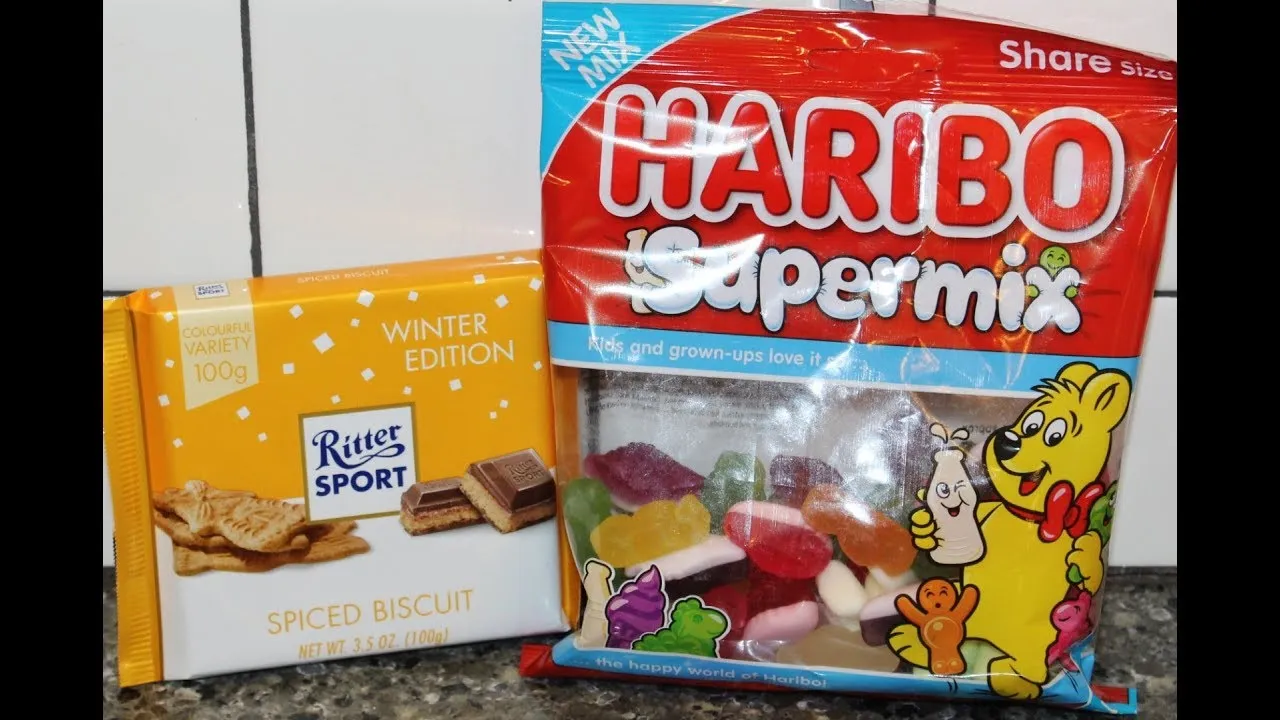 Niemieckie słodycze Haribo Ritter Sport
