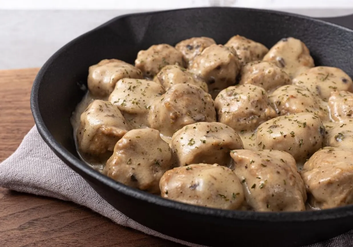 polski obiad sos śmietanowy