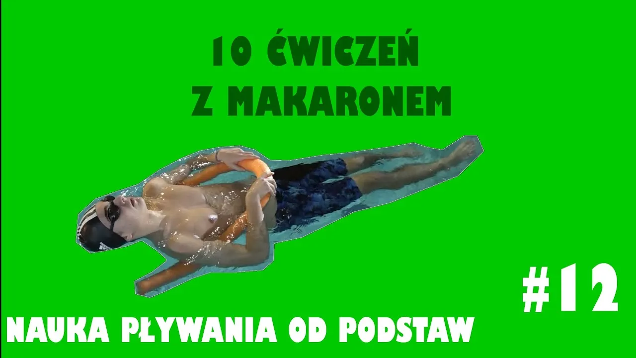 Ćwiczenia z makaronem do pływania