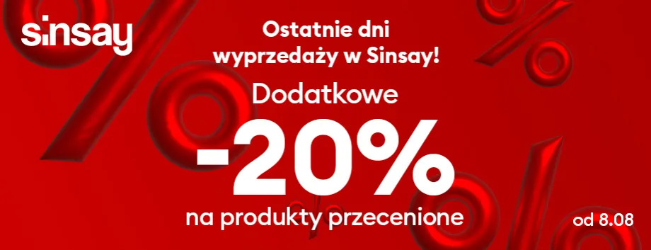 Sinsay strona główna promocje baner