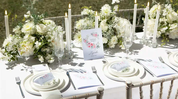 przyjęcie chrzciny dekoracje st&oacute;ł