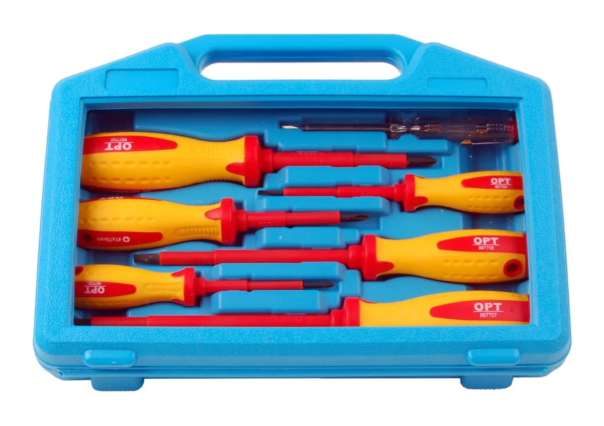 narzędzia do podłączania gniazdka, wkrętaki izolowane