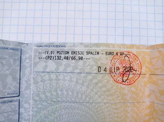 sprawdzanie normy euro w dowodzie rejestracyjnym, aplikacja mObywatel norma euro