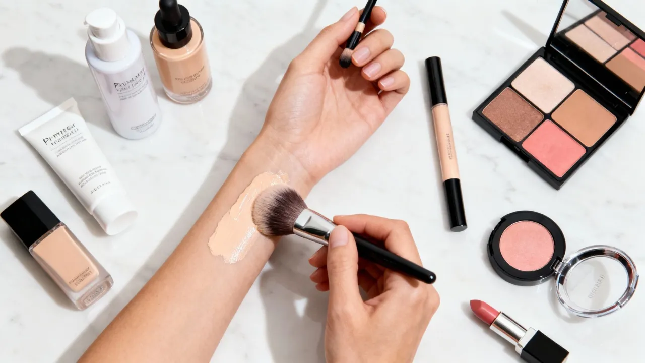 koło barw makijaż neutralizacja czerwieni