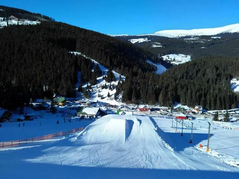 Snowpark Pec pod Sněžkou przeszkody