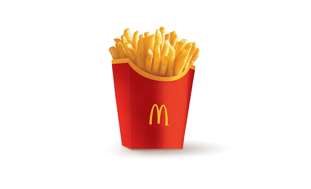 McDonald's średnie frytki w pudełku waga