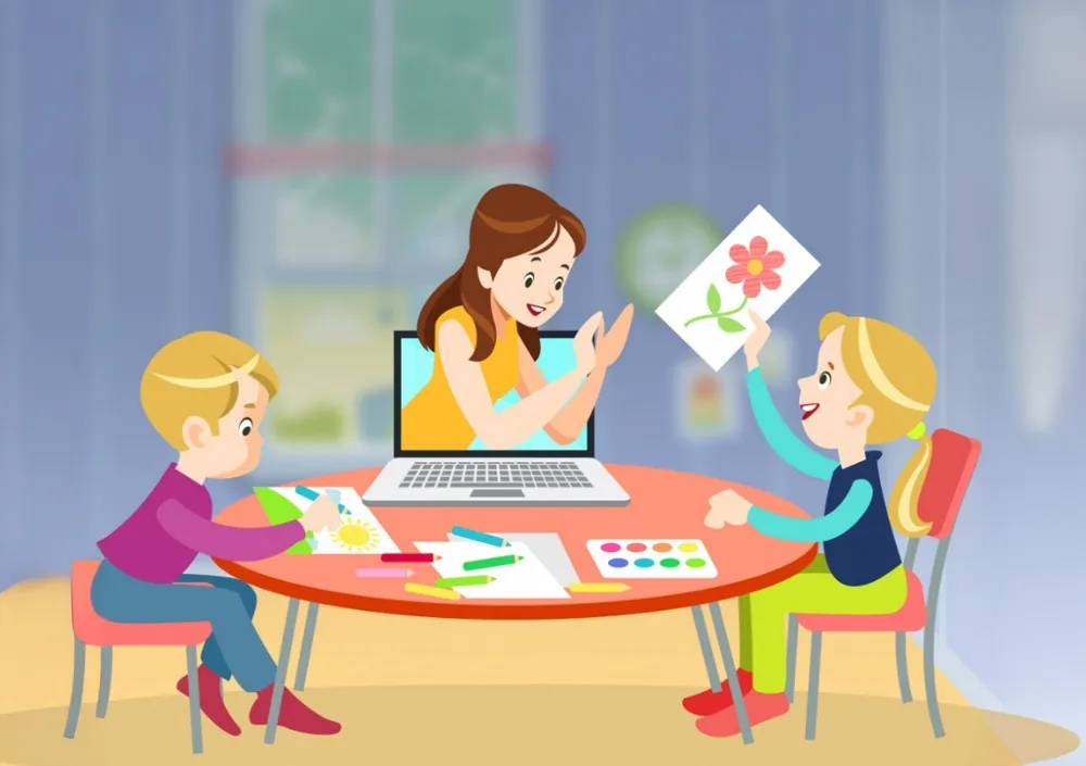 rodzic dziecko nauka zdalna przedszkole