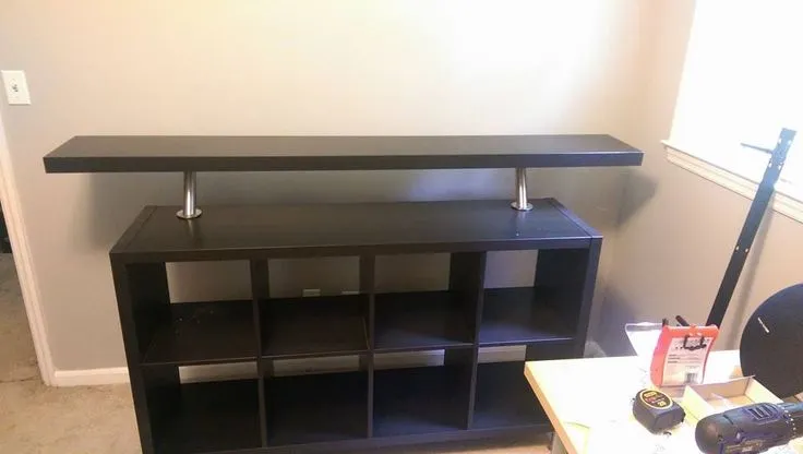 stół dj ikea kallax hack