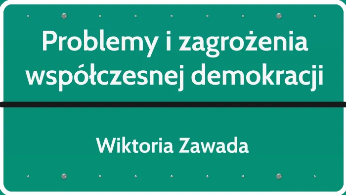 Współczesne problemy demokracji