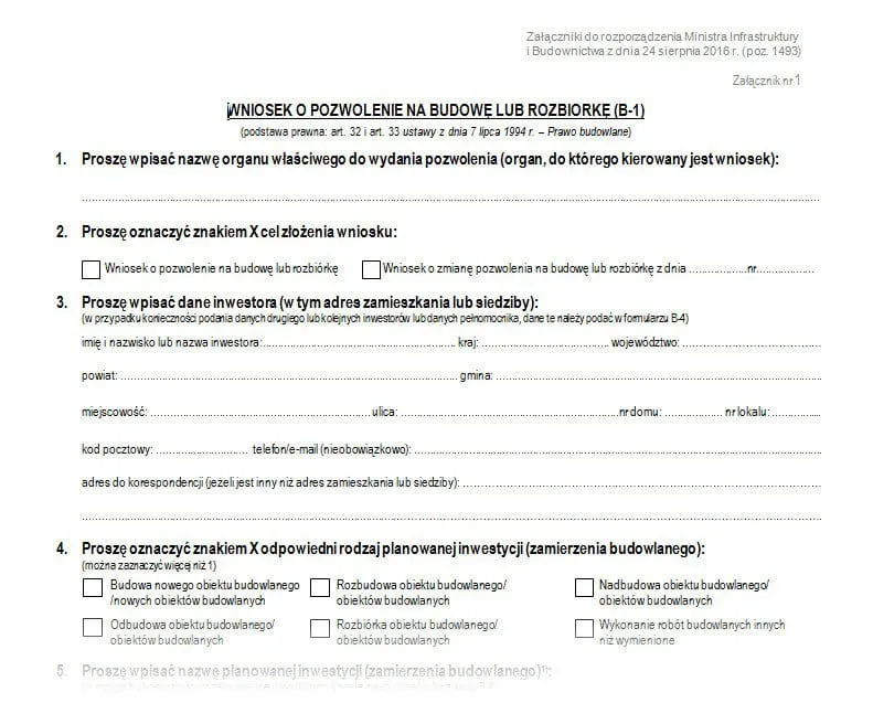 budowa domu pozwolenie zgłoszenie