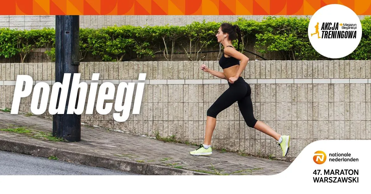 biegacz na podbiegu interwały