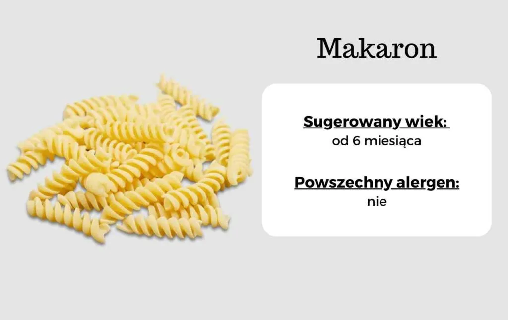 makaron dla niemowlaka kształty BLW