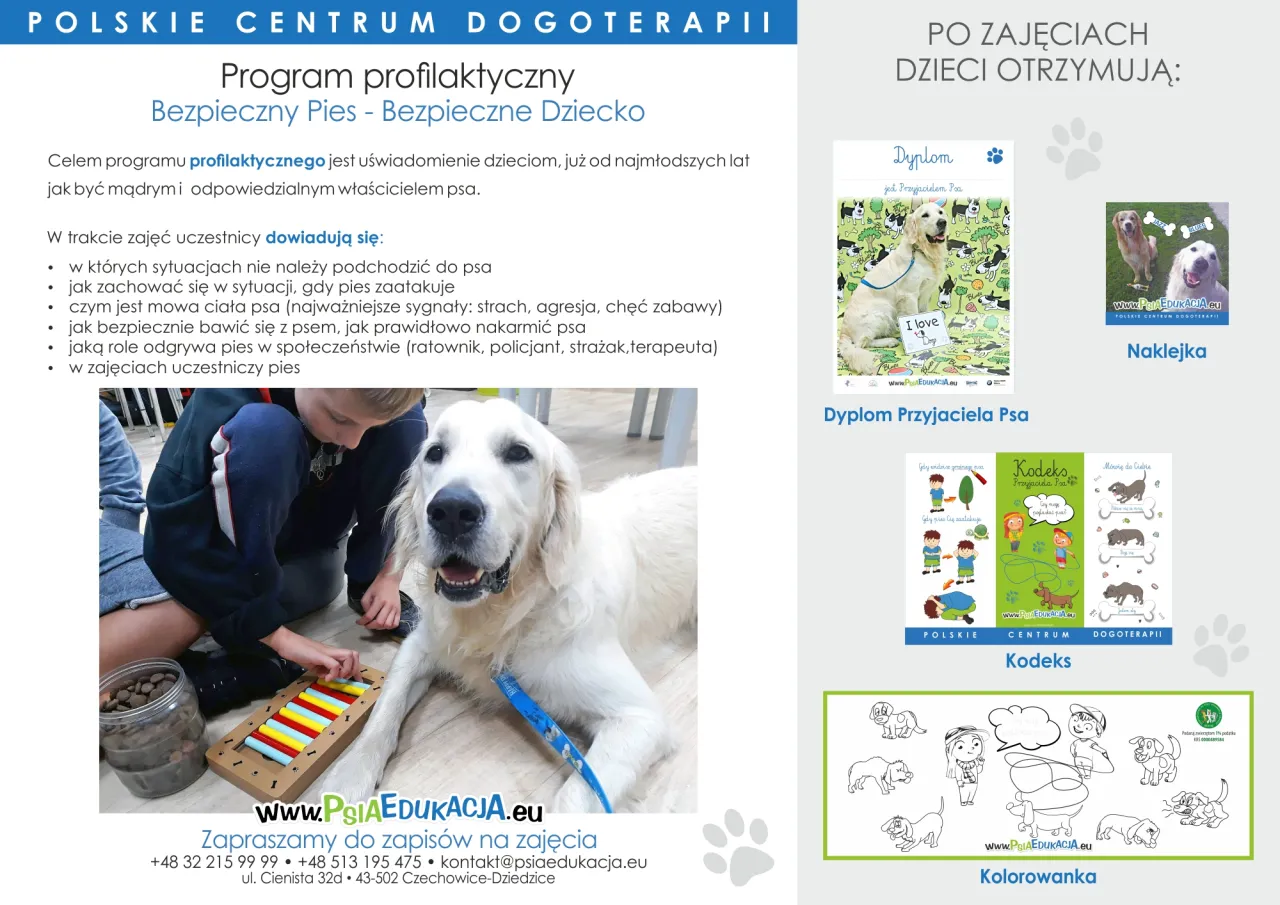 Dziecko bezpieczny kontakt z psem