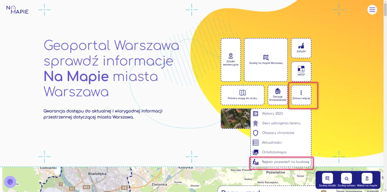 Geoportal Warszawa: jak sprawdzić pozwolenie na budowę dewelopera. Zobacz więcej opcji, w tym rejestr pozwoleń na budowę.