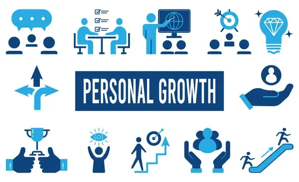 ikony 6 obszarów rozwoju osobistego