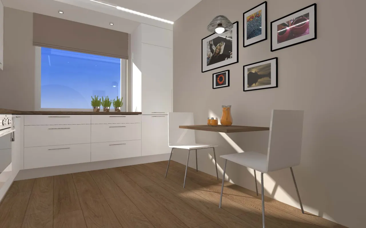 klasyczne kolory ścian salon z kuchnią beż biel szarość