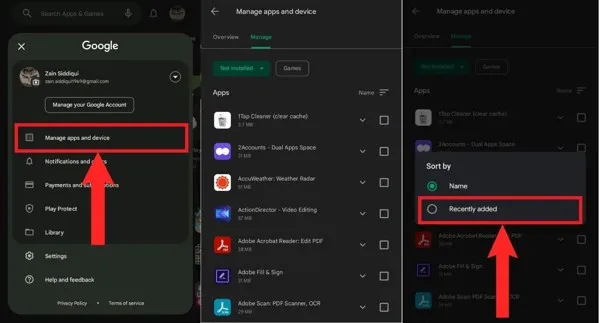 Jak przywr&oacute;cić usunięte aplikacje Android Sklep Play