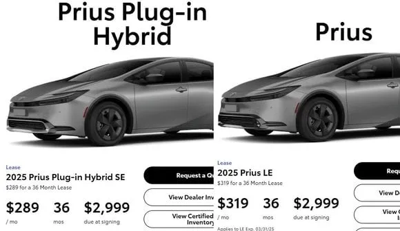 toyota prius plug-in hybrid vs standard