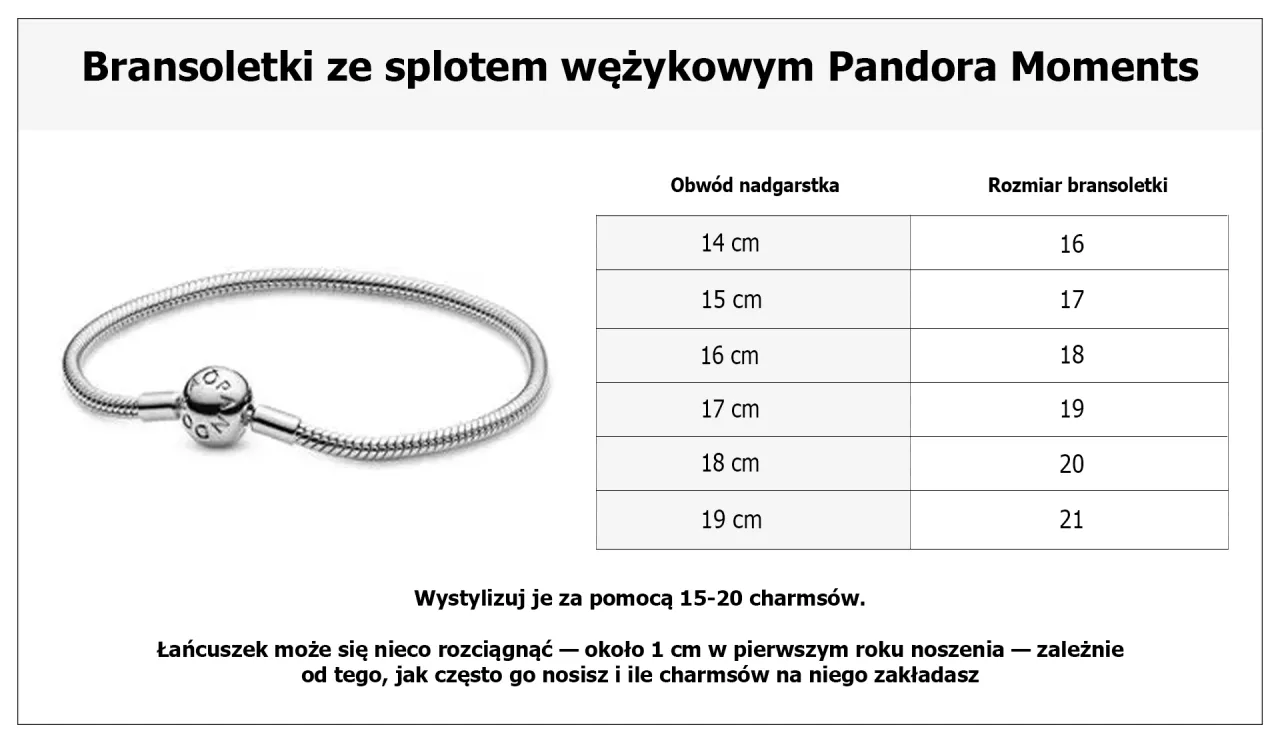 Zdjęcie Rozmiar bransoletki 19 cm: Jak dopasować do obwodu nadgarstka?