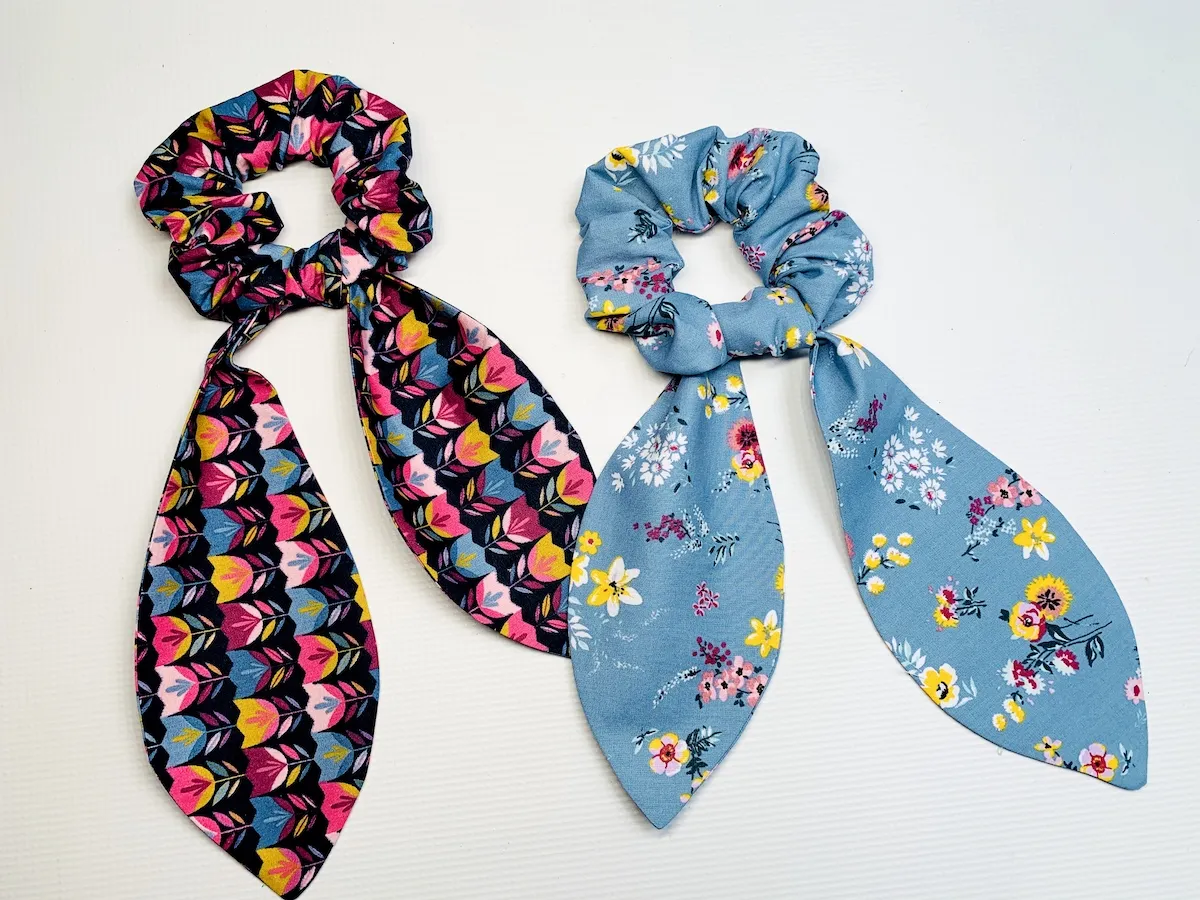 kolekcja uszytych gumek scrunchie inspiracje