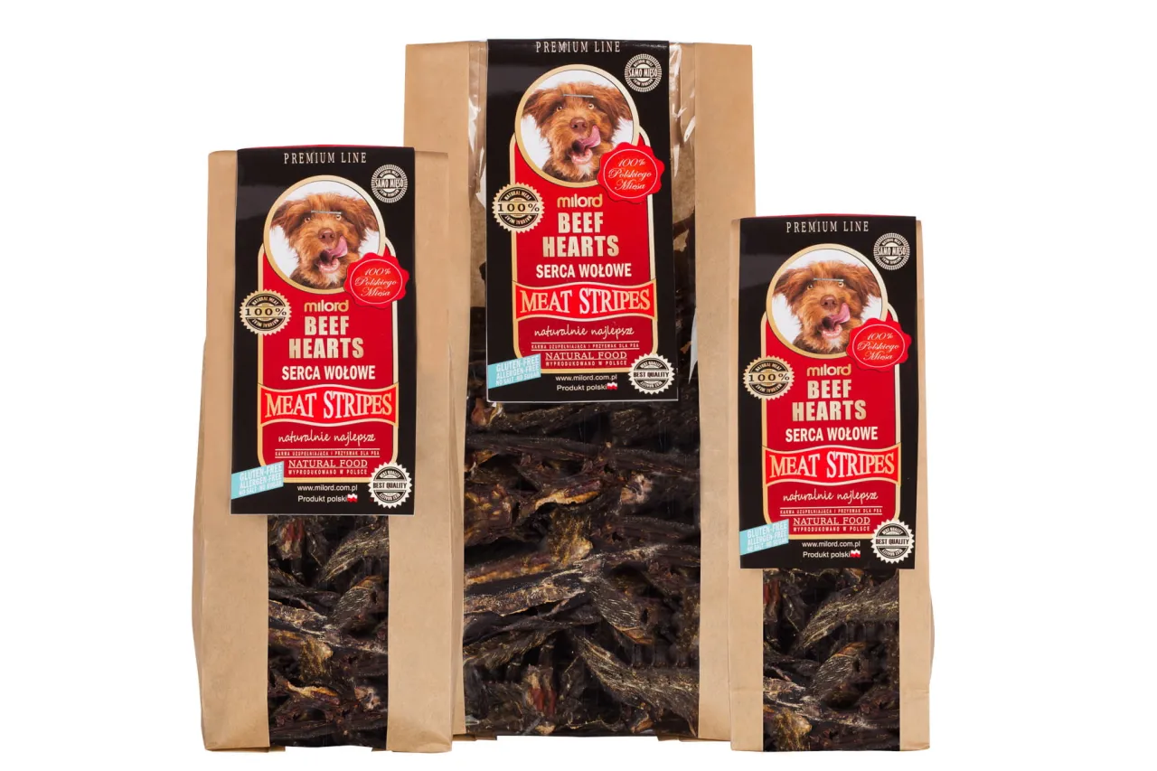 suszone serca dla psa przysmaki