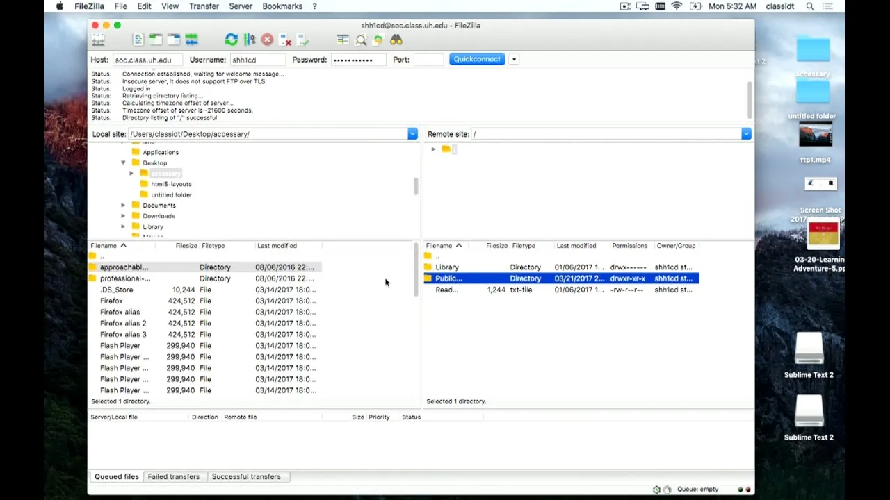 FileZilla phpMyAdmin interface