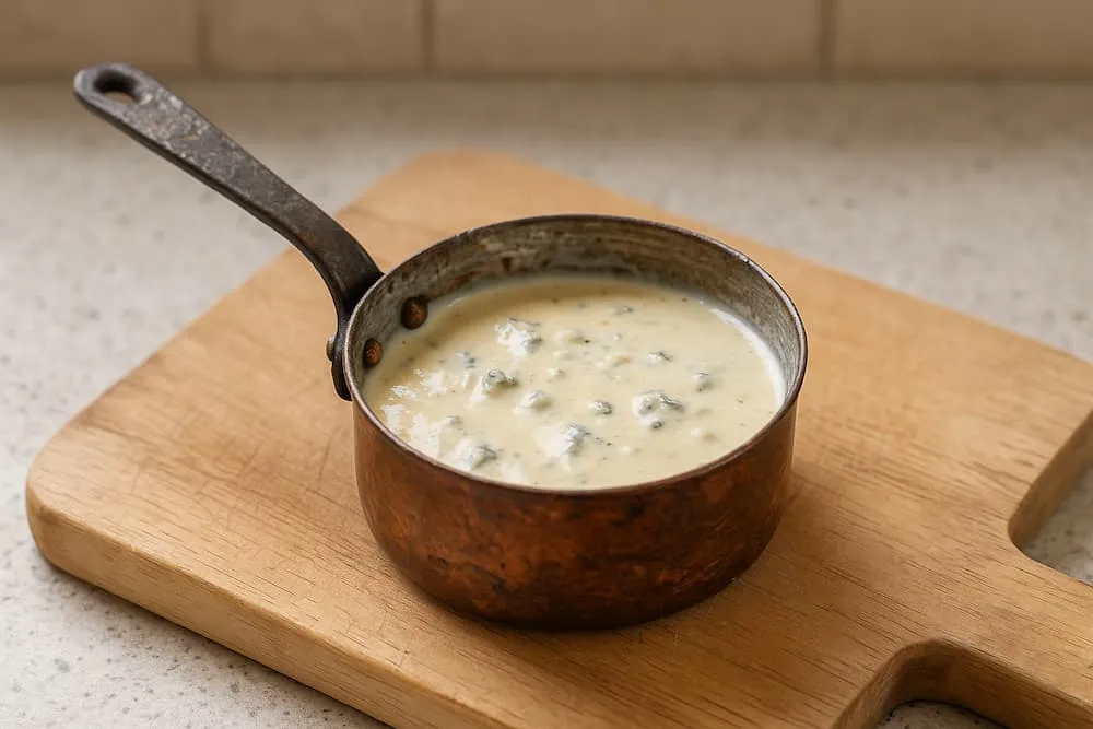 Sauce Roquefort ratée vs réussie
