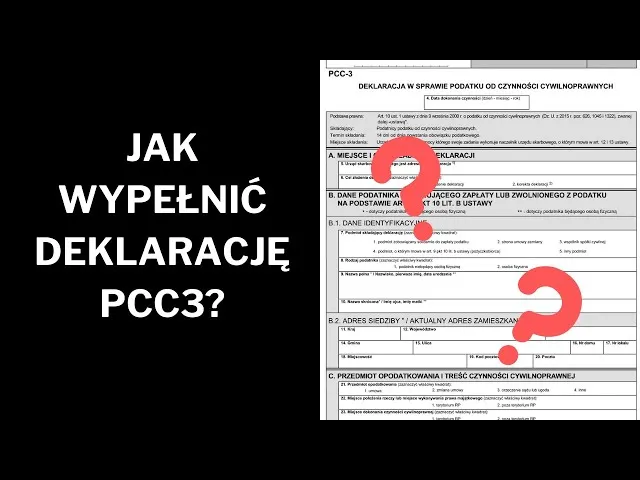 wypełnianie deklaracji PCC-3