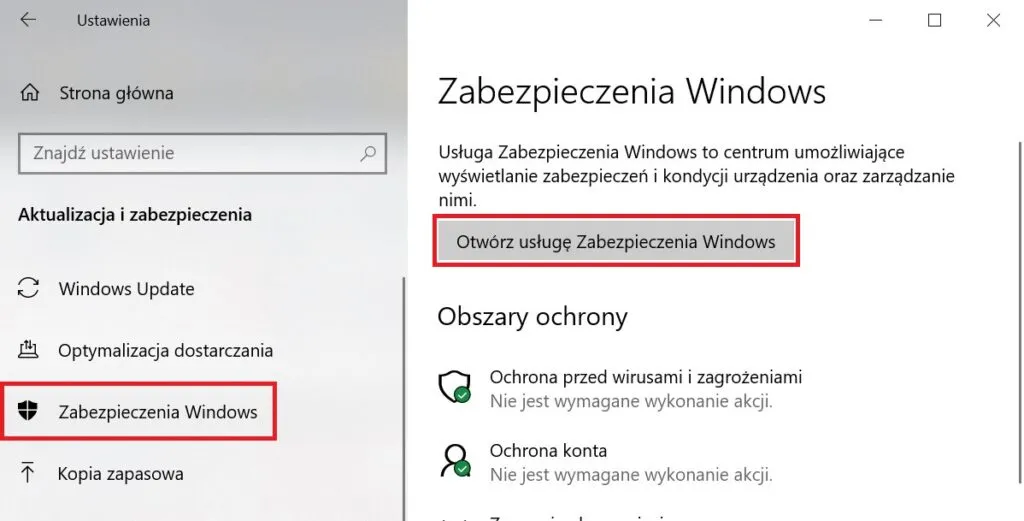 Jak wyłączyć antywirusa Windows Defender ustawienia