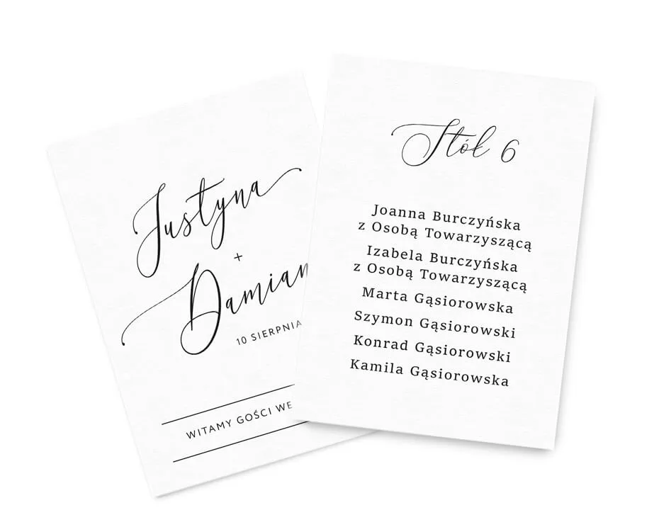 kartka papieru z listą gości weselnych i długopisem na eleganckim tle