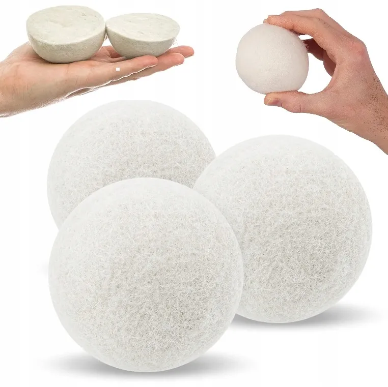 kulki do suszarki wełniane gumowe