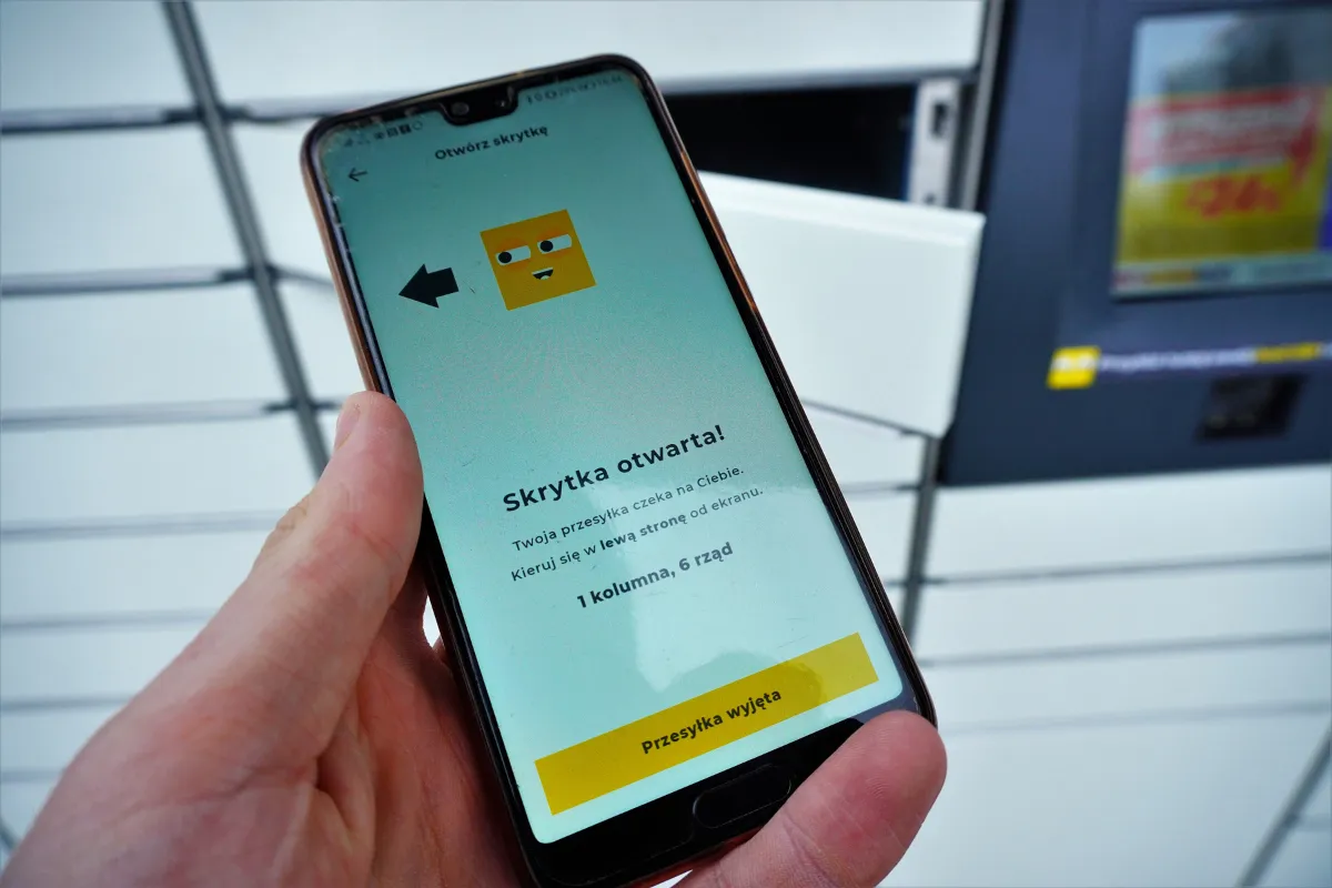 InPost Mobile aplikacja przekierowanie paczki ekran