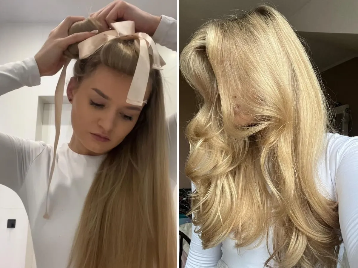 utrwalanie lok&oacute;w spinkami chłodzenie