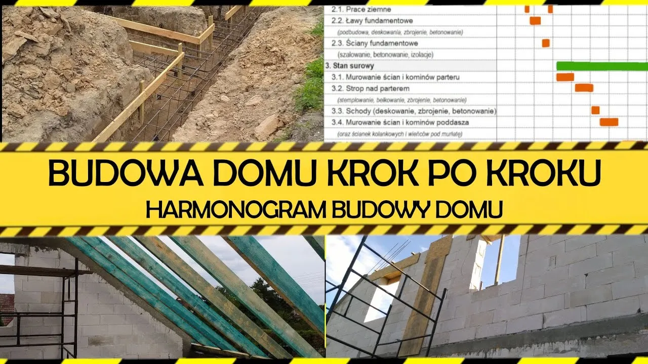 harmonogram budowy domu etapy
